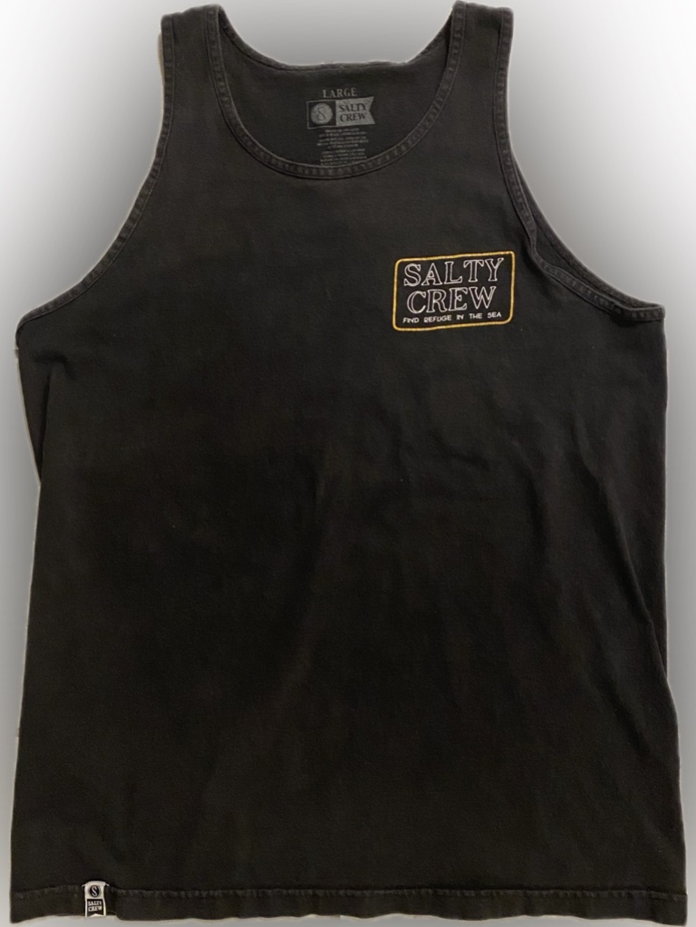 Salty Crew tank-top, size L, color black